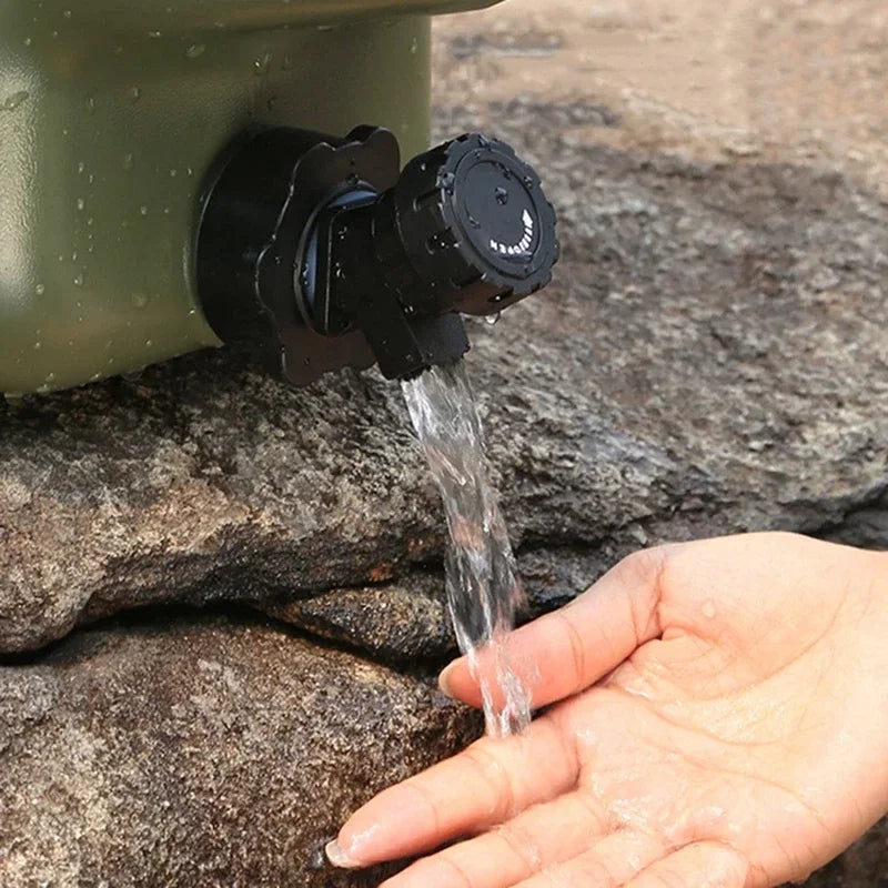 11L Water Bucket Portable Large Capacity Drinking Canister with Detachable Faucet No Leakage for Outdoor Travel Driving Use